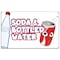 Signmission Soda & Bottled Water Banner Concession Stand Food Truck Single Sided B-120 Soda & Bottled Water19 - alternate 1